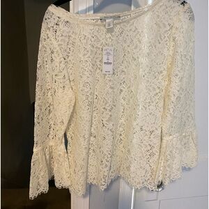 NWT White House Black Market lace Top